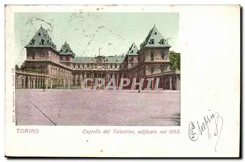 Italie Italia Torino Cartes postales Castello del Valentino edificato nel 1653