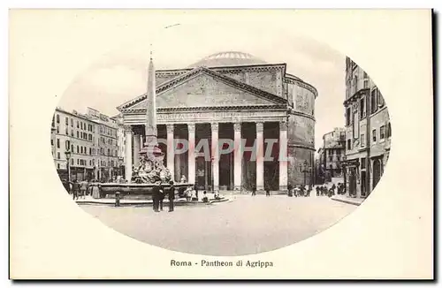 Italie Italia Roma Ansichtskarte AK Pantheon di Agrippa