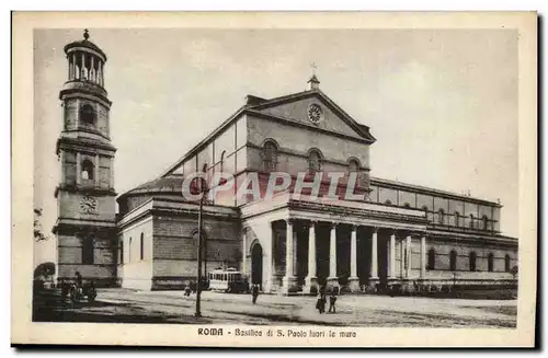 Italie Italia Roma Ansichtskarte AK Basilica di S Paolo luori le mura