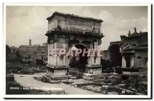 Italie Italia Roma Ansichtskarte AK Arco di Tito e Foro Romano