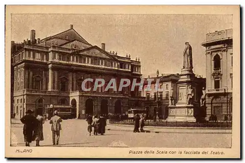 Italie Italia Roma Cartes postales Piazza della Scala con la facciata del Teatro