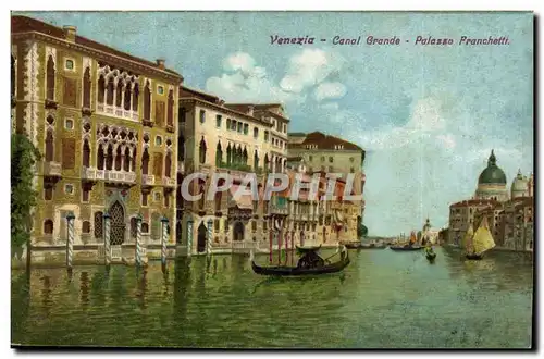 Italie Italia Venezia Ansichtskarte AK Canal Grande Palazzo Pranchetti