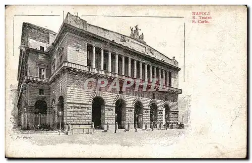 Italie Italia Napoli Cartes postales R Teatro S Carlo