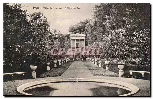 Italie Italia Pegli Ansichtskarte AK Villa Pallavicini Caffe e Viale