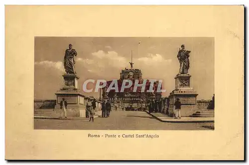 Italie Italia Roma Ansichtskarte AK Ponte e Castel Sant Angelo