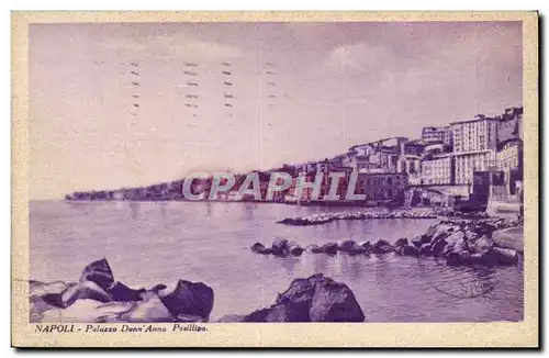 Italy - Italie - Napoli - Naples - Palazzo Donn&#39Anna Posillipo - Porta Palazzo - Ansichtskarte AK