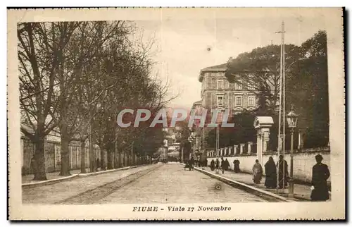 Italy - Italie - - Fiume - River - Viale 17 Novembre -Cartes postales