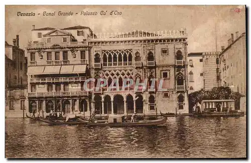 Italie - Italy - Venezia - Venice - Canal Grande - Palazzo d&#39Oro- Cartes postales