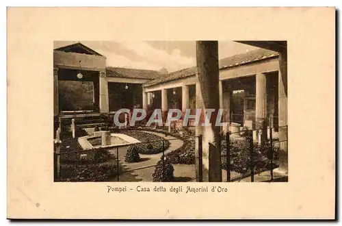 Italie - Italy - Naples - Napoli - Pompei - Casa della degli Amorini d'oro - Cartes postales