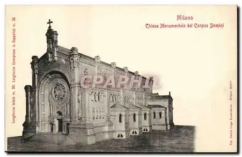 Ansichtskarte AK Italie Italia Milano Chiesa monumentale del corpus Domini