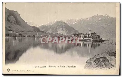 Cartes postales Italie Italia Lago Maggiore Baveno e Isola Superiore