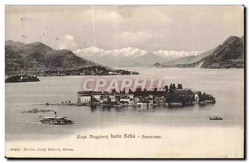 Ansichtskarte AK Italie Italia Lago Maggiore Isola Bella Panorama