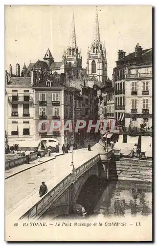 Bayonne Ansichtskarte AK Le pont Marengo et la cathedrale