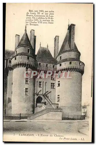 Langeais Cartes postales L&#39entree du chateau