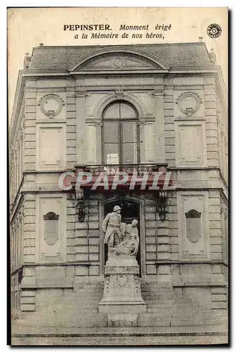 Belgie Belgique Ansichtskarte AK Pepinster Monument erige a la memoire de nos heros