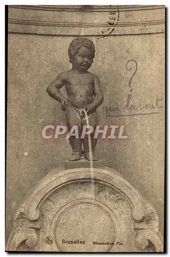 Belgie Belgique Cartes postales BRuxelles Manneken Pis (ange angel)