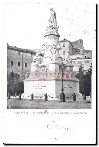 Italie Italia Cartes postales Genova Monumento a Cristoforo Colombo