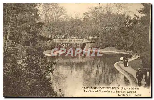 Puy de Dome- Clermont-Ferrand- Le Grand Bassin au Jardin Lecoq --Ansichtskarte AK