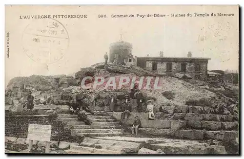 Puy de Dome- Sommet du Puy de Dome- Ruines de Temple de Mercure --Cartes postales