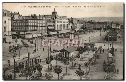 Puy de Dome- Clermont-Ferrand-Perspective de la Place de Jaude-Vue Prise de L&#39Hotel de la Poste -