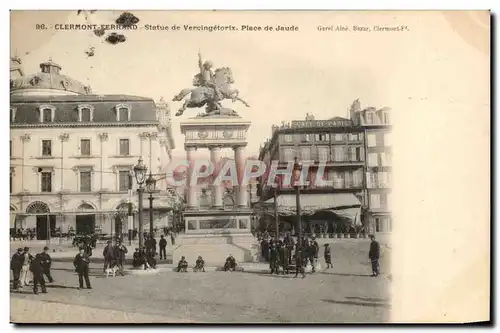 Puy de Dome- Clermont-Ferrand- Statue de Vercingetorix Place de Jaude --Cartes postales