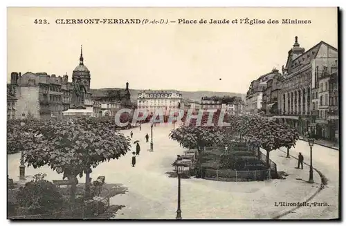 Puy de Dome- Clermont-Ferrand- Place de Jaude et L&#39Eglise des Minimes --Cartes postales