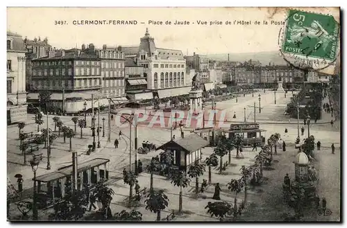 Puy de Dome- Clermont-Ferrand- La Place de Jaude-Vue Prise de L&#39Hotel de la Poste --Cartes postales