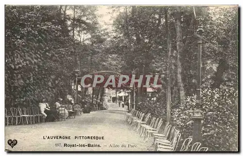 Puy de Dome-Royat-les-bains- Allee du Parc-Cartes postales