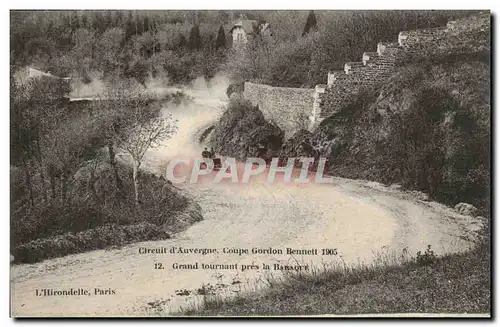 Puy de Dome-Circuit d&#39Auvergne Coupe Gordon Bennet 1905- Grand tournant pres la Basaque-Automobil
