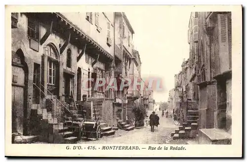 Puy de Dome-Montebrand- Rue de la Rodade-Cartes postales