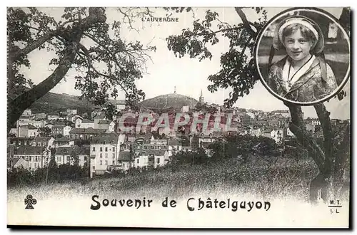 Puy de Dome- Souvenir de Chatelguyon-Ansichtskarte AK