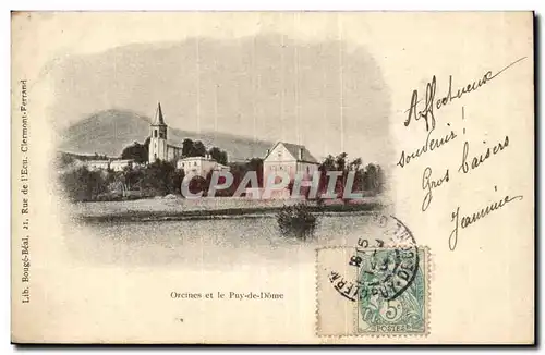 Puy de Dome- Orcines et le Puy de dome -Cartes postales