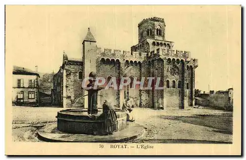 Puy de Dome- Royat- L&#39eglise -Cartes postales