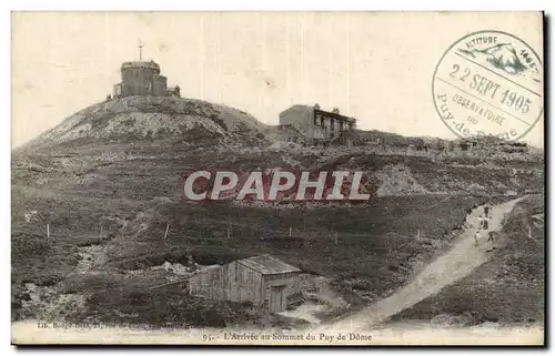 Puy de Dome- L&#39Arrivee au Sommet du Puy de Dome -Cartes postales