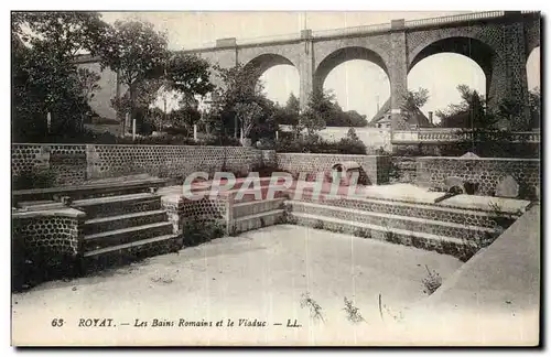 Puy de Dome- Royat et les bains romaines et le viaduc -Cartes postales