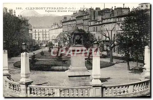 Puy de Dome- Clermont-Ferrand- LStatue- Square Blaise Pascal--Cartes postales