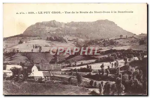 Puy de Dome- Vue de la Route du Mont Dore a la bourboule-Ansichtskarte AK