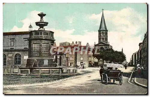 Puy de Dome- Riom-Vue generale-automobile-Cartes postales