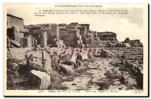 Puy de Dome- Ruines de Temple de Mercure-le plus important du national Gaulois-il fut detruit en l&#