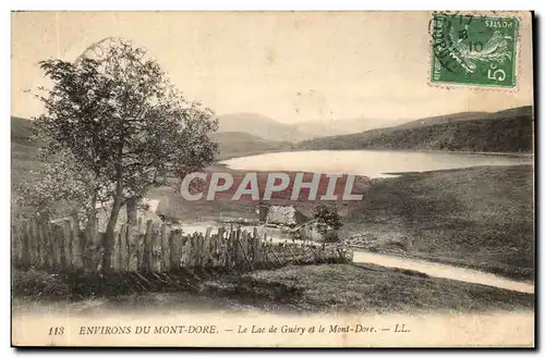 Puy de Dome-Environs de Mont Dore- Le Lac de Guery et le MOnt dore-Ansichtskarte AK