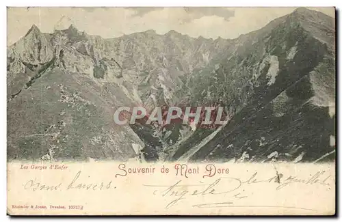 Puy de Dome- Souvenir de le Mont Dore-Ansichtskarte AK