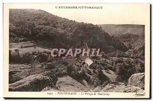 Puy de Dome- Pontgibaud- Le Village de Montfermy-Ansichtskarte AK