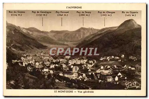 Puy de Dome- Le Mont Dore- Roc du Cuzeau-puy de Cacdogue-Ferraud-sancy-Cliergue-Capucin- -Cartes postales