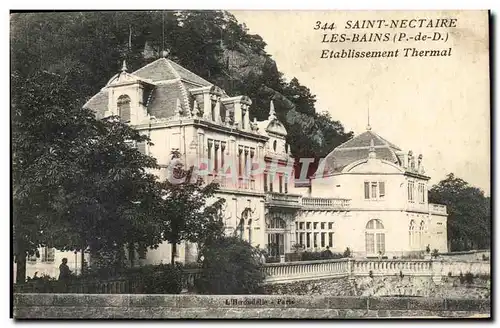 Puy de Dome- Saint-Nectaire-Les-Bains-Etablissement Thermal - -Ansichtskarte AK