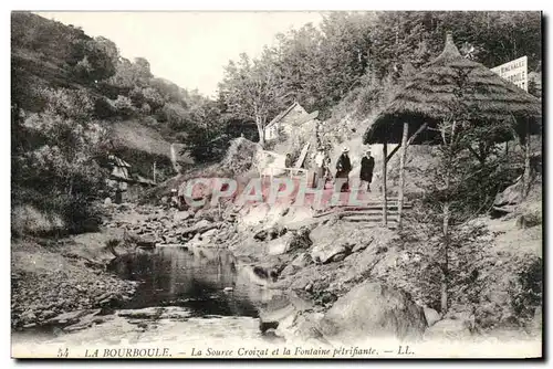 Puy de Dome- La Bourboule- La Source Croizat et la Fontaine petrifiante-Ansichtskarte AK