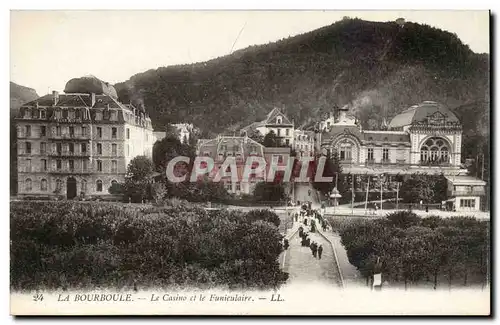 Puy de Dome- La Bourboule-Le Casino et le Funiculaire-Cartes postales