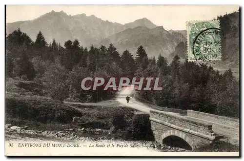 Puy de Dome- Le Mont Dore- La route et le Puy de Sancy--Cartes postales