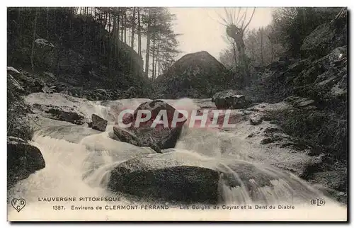 Puy de Dome- Environs de Clermont-Ferrand- Les Gorges de Ceyrat et la Dent de Diable-Ansichtskarte AK