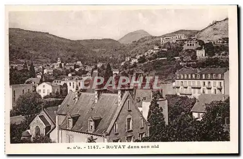 Puy de Dome- Valle de la Sioule- Ruines du Chateau Rocher- blot- Construit en XIII siecle-Cartes postales