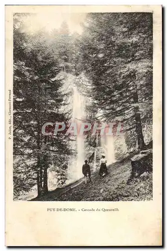 Puy De Dome - Cascade de Queureillh - Ansichtskarte AK